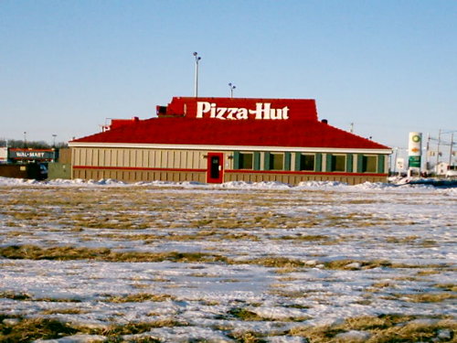 Pizza Hut new metal roof
