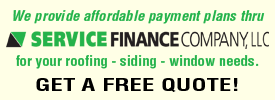 Starkweather And Sons Roofing and Siding Offers Financing Options for all home improvement projects!
